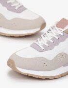  Adidași Alb-Violet pe Talpă de Spumă Dejana