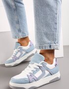  Adidași Albaștri-Albi cu inserții din denim Asailla