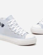  Adidași Albastru deschis până la gleznă cu broderie delicată Eliriva
