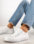  Adidași Albi Clasici Sub Gleznă Amyete