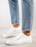  Adidași Albi Clasici Sub Gleznă Amyete
