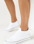  Adidași Albi cu Carâmb Elastic cu Perforații Ellivia