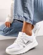  Adidași Albi cu inserții metalice și din plasă Dalathe