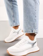  Adidași Albi cu Parte Superioară Elastică Vespiera
