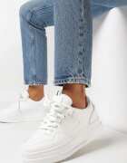  Adidași Albi cu Platformă cu Șireturi Late Ferinal