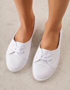  Adidași Albi cu profil jos și șireturi decorative Maelisa