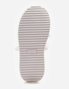  Adidași Albi cu talpă groasă cu inserții metalice și capse Azirra