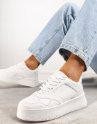  Adidași Albi cu Talpă Groasă sub Glezna Kiwiana