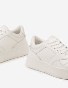  Adidași Albi cu Talpă Groasă sub Glezna Kiwiana
