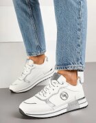  Adidași Albi Decorați cu Aplicație Metalică Zolamira