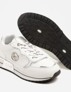  Adidași Albi Decorați cu Aplicație Metalică Zolamira