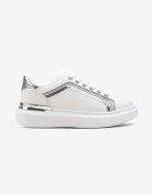  Adidași Albi pe Platformă cu inserții metalice Tilene