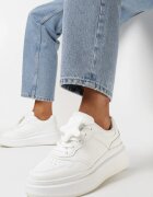  Adidași Albi pe Platformă cu Stea Detașabilă pe Șireturi Olrua