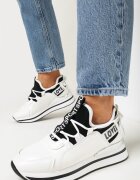  Adidași Albi sub gleznă cu platformă Loyalin