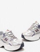  Adidași Argintii cu Talpă Groasă cu Aplicație Aigner