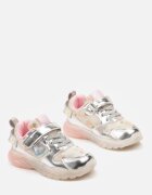  Adidași Argintii De designer cu Scai cu Talpă Luminoasă și Aplicații Drăguțe Eirce