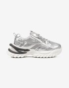  Adidași Argintii pe Talpă Groasă Embosată cu Model Geometric Deoliriel