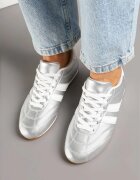  Adidași Argintiu-Alb Cu șireturi Stil tenis Liavessa