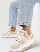  Adidași Bej cu Șireturi Largi Platinia