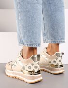  Adidași bej cu talpă de spumă cu model geometric Vorisa