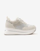  Adidași Bej cu Talpă Groasă cu Zirconii Decorative Alista