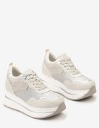  Adidași Bej cu Talpă Groasă cu Zirconii Decorative Alista