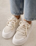  Adidași bej în stil teniși cu talpă groasă Danimira