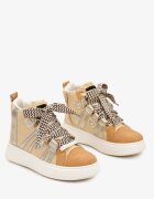  Adidași Bej închis cu platformă în stil streetwear cu inserții contrastante Kaithana