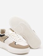  Adidași bej închis cu talpă groasă cu inserție metalică Miathra