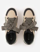  Adidași Bej-Negru cu Talpă Groasă cu Inserții Jacopa
