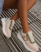  Adidași Bej-Roz cu Platformă de Spumă și Inimioară Timava