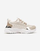  Adidași Bej Streetwear cu talpă groasă cu imprimeuri Goniswen