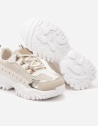  Adidași Bej Streetwear cu talpă groasă cu imprimeuri Goniswen