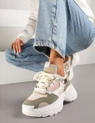  Adidași Bej-Verzi pe Talpă Groasă cu Imprimeuri Lilasea