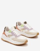 Adidași Bej-Violet pe talpă plată cu detalii decorative Aizra