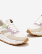  Adidași Bej-Violet pe talpă plată cu detalii decorative Aizra