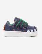  Adidași Bleumarin cu Imprimeu Decorativ cu Aplicații și Închidere cu Velcro Erisella