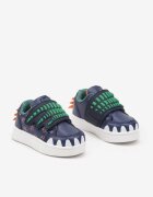  Adidași Bleumarin cu Imprimeu Decorativ cu Aplicații și Închidere cu Velcro Erisella