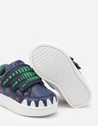  Adidași Bleumarin cu Imprimeu Decorativ cu Aplicații și Închidere cu Velcro Erisella
