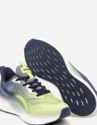  Adidași bleumarin plati cu șireturi cu perforații și bandă decorativă Lovanita