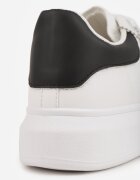  Adidași Clasici Alb-Negru cu Aplicație Decorativă Tenevia
