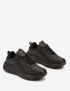  Adidași Clasici Plati Negri cu Talpă în Relief Velandria