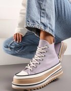  Adidași mov înalți cu talpă groasă și decupaje Aretiapia
