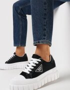  Adidași Negre cu talpă groasă cu decupaje Harmonna
