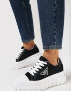  Adidași Negre cu talpă groasă cu decupaje Harmonna