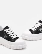  Adidași Negre cu talpă groasă cu decupaje Harmonna