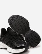 Adidași Negri cu Inserții Decorative și Talpă Embosată Adlenavia