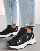  Adidași negri cu plasă și talpă din spumă Vallexia