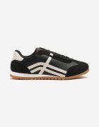  Adidași Negri în Stilul Tenișilor Iconici cu Cusături Decorative Vellexia
