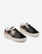  Adidași Negri pe Talpă Groasă Decorați cu Sclipici Felthara